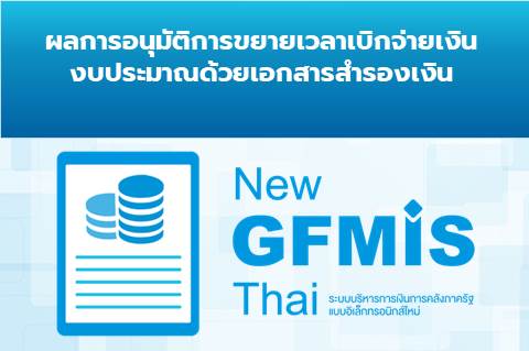 ผลการอนุมัติการขยายเวลาเบิกจ่ายเงินงบประมาณด้วยเอกสารสำรองเงิน รอบเดือนมีนาคม 2566